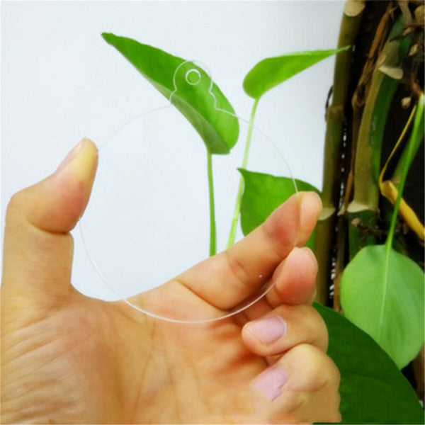 20 Pcs Clear Blank Acrylic Christmas Bauble DIY Xmas Decoration 75mm Flat Decor