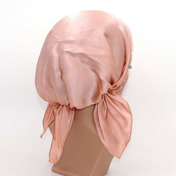 100% Pure Silk Night Cap Soft Sleeping Cap Hair Wrap Bonnet for Hair Care AU