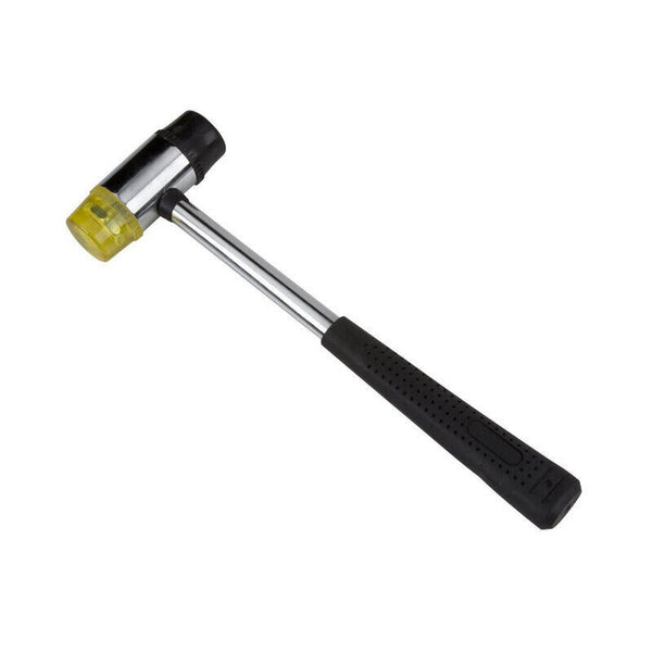 25MM Rubber Mallet Soft Face Hammer Double Side Grip Handle Shaft DIY No Harm AU