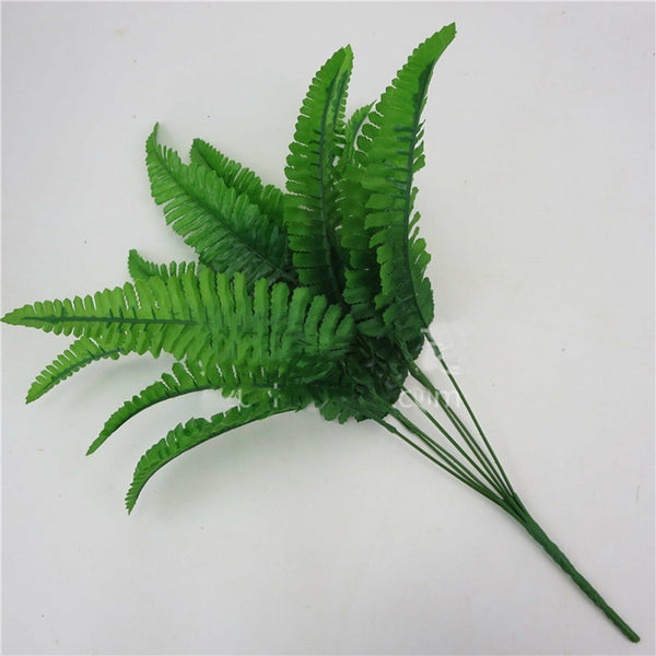 1/5/10 Bunch 43cm Artificial Persian Leaves Fern Grass Green Plant Garden Decor
