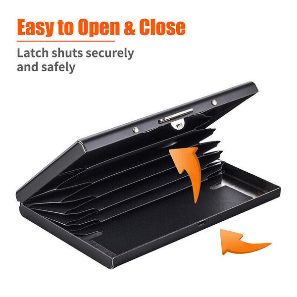 RFID Blocking Stainless Slim Wallet ID Credit Card Holder Case Protector Purse