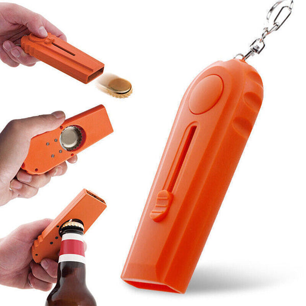 1/3/5PCS Bottle Cap Launcher Beer Drink Shooter Key Opener Flying Gun Ring Gifts
