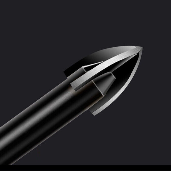 100X 6mmMarble Ceramic Glass Brick Tile Porcelain Drill Bit Hex Shank Spear Head