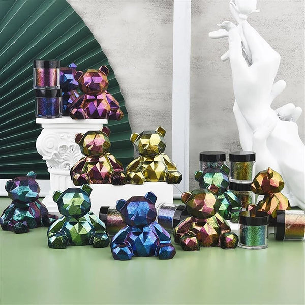 Chameleon Pearl Powder Pigment Color Shift Mica Powder Epoxy Resin Craft