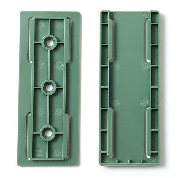 2x Socket Holder Plug Fixer Wall-Mounted Power Strip Holders Sticker Punch-free