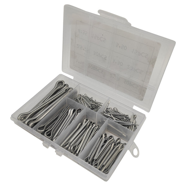 460PCS Stainless Steel Cotter Pin Assortment Set 6 Sizes Split Pins Spring Kit