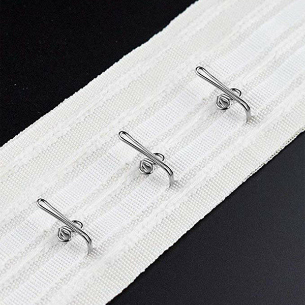 Curtain Gathering Hooks Rings Pencil Pleat Small Metal Gather Hooks Pinch Pleat
