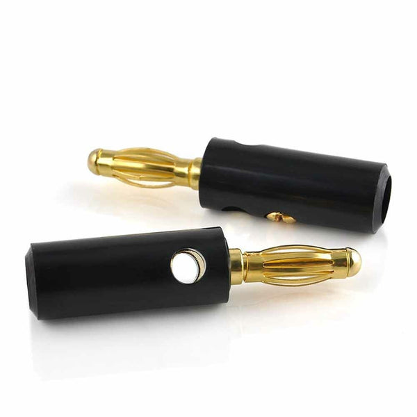 BlackRed Connector 4mm Gold Plated Banana Audio Speaker Plugs Connector