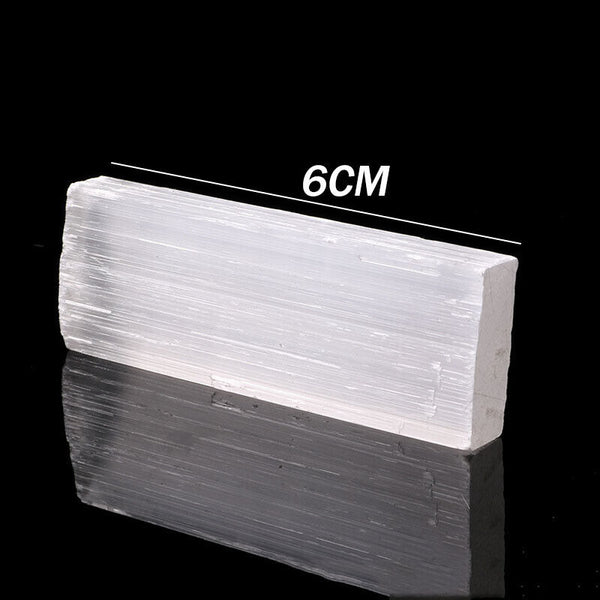 3x Selenite Crystal Sticks Transparent Gypsum Reiki Healing Energy Mineral Wands