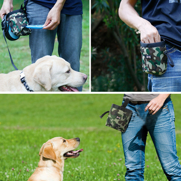 Pet Puppy Dog Obedience Training Treat Bag Feed Pouch Training Snack Waist Bag