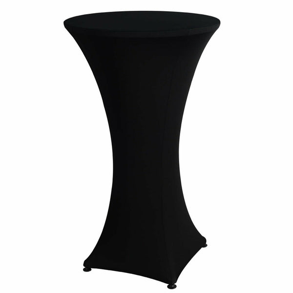 60cm Bar Table Cover Cocktail Spandex Round Tablecloth Wedding Party Black White