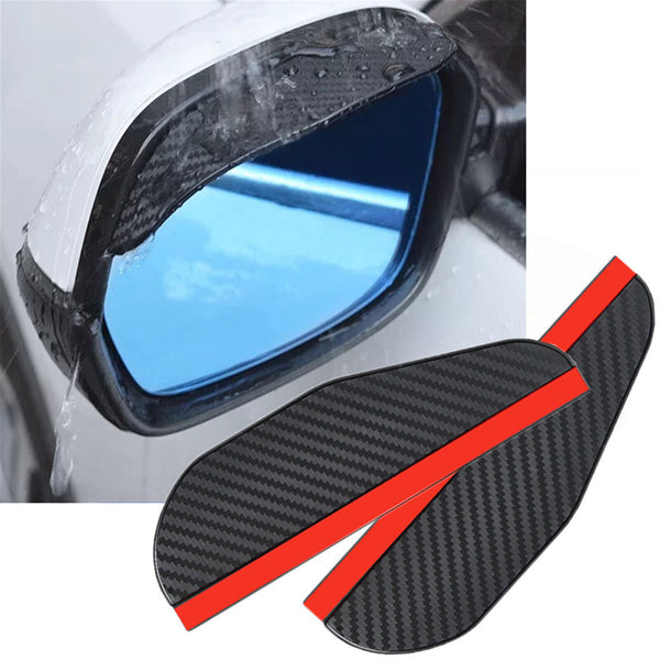 2PCS Car Rearview Mirror Rain Eyebrow Protector Rain Shield Sun Visor Accessorie - Lets Party