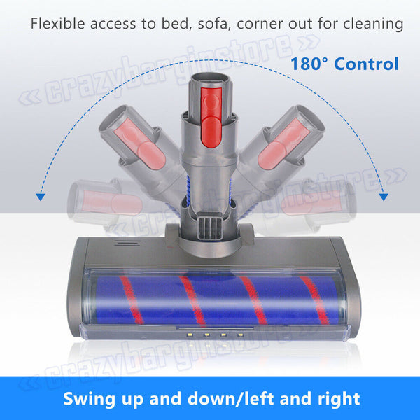 Cordless Vacuum Cleaner Floor Brush Fluffy Roller Head For Dyson V7 V8 V10 V11 - Lets Party
