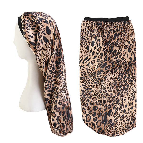 Satin Silk Bonnet Sleep Cap Head Cover Turban Wrap Long Hair Sock Hair Sleep Cap