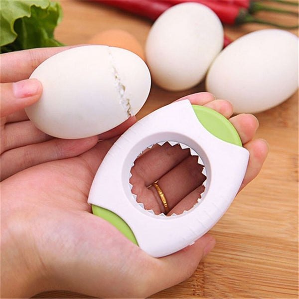 1-3X Egg Cutter Stainless Steel Boiled Egg Shell Topper Cutter Snipper Opener To