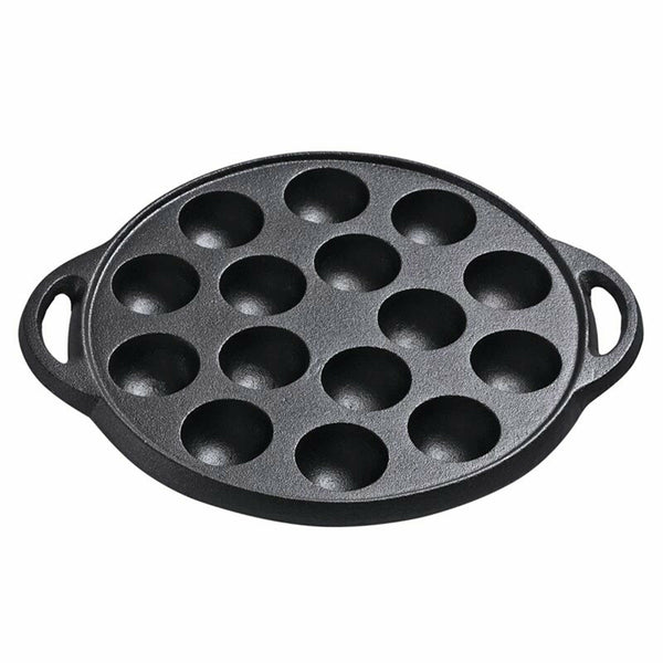 7 Or 15 Dimple Cast Iron Poffertjes Mini Dutch Pancake Cake Pan with Handles AU