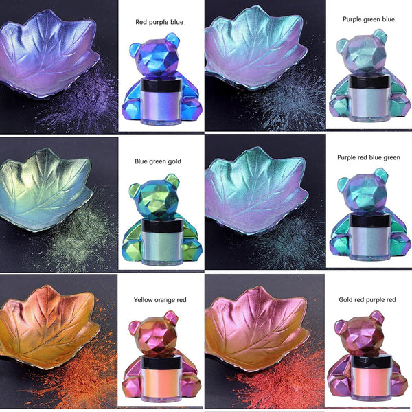 Chameleon Pearl Powder Pigment Color Shift Mica Powder Epoxy Resin Craft
