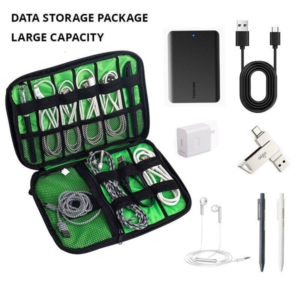 2X Gadget Cable Organizer Storage Bag Travel Electronic Accessories Cable Pouch