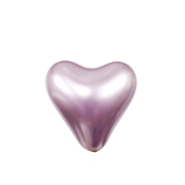 50/100x Mixed Colour Metal Balloons Heart Wedding Birthday Party Helium Balloon