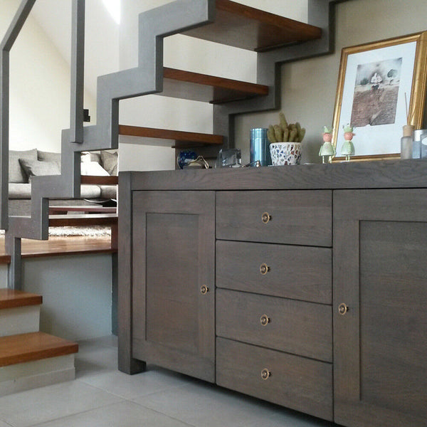 Vintage Handles Cabinet Drawer Cupboard Door Iron Knob Antique Brass Pull