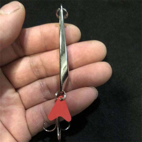 4 Fishing Lures Metal Slice Jigs spinner Bait Spoon Tackle Salmon Tailor Macks