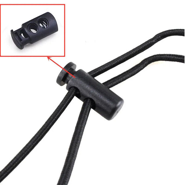Double Hole Cord Lock Apparel Barrel Toggle Stopper Spring Stop Lock AUS