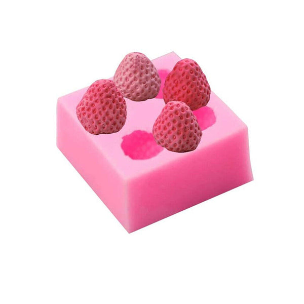 Candle Mold Strawberry Segment Fruit Soap Candles Mulberry Silicone 3D Mould DIY