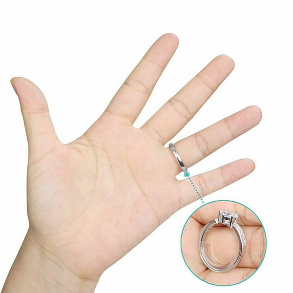 New Invisible Clear Ring Size Adjuster Resizer Loose Rings Guard Reducer
