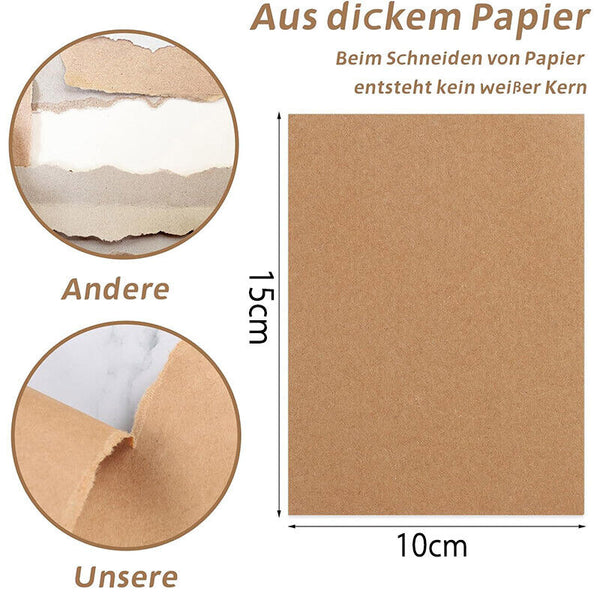 20-60x Blank Flat Cards Thick Card Stock 300gsm Artist Handmake Paper 100*148mm