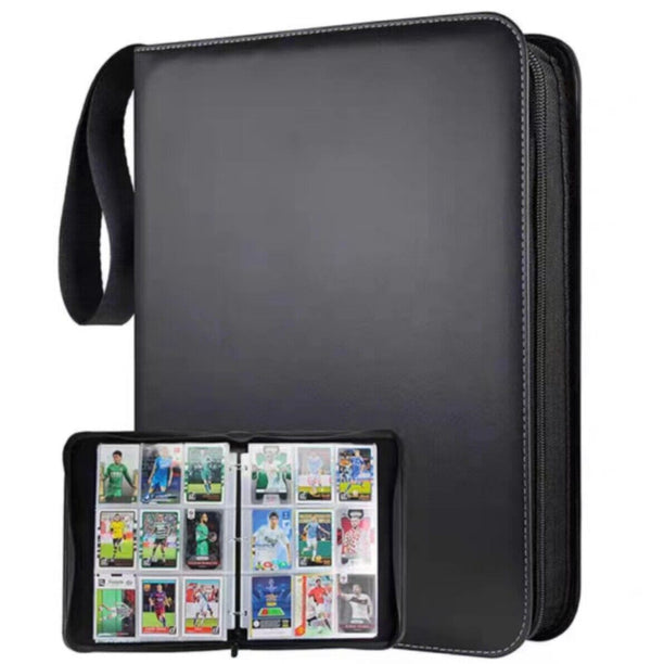 400 Cards 4 Pocket Card Bag Binder Zip Trading Card Album Collectors Folder Case