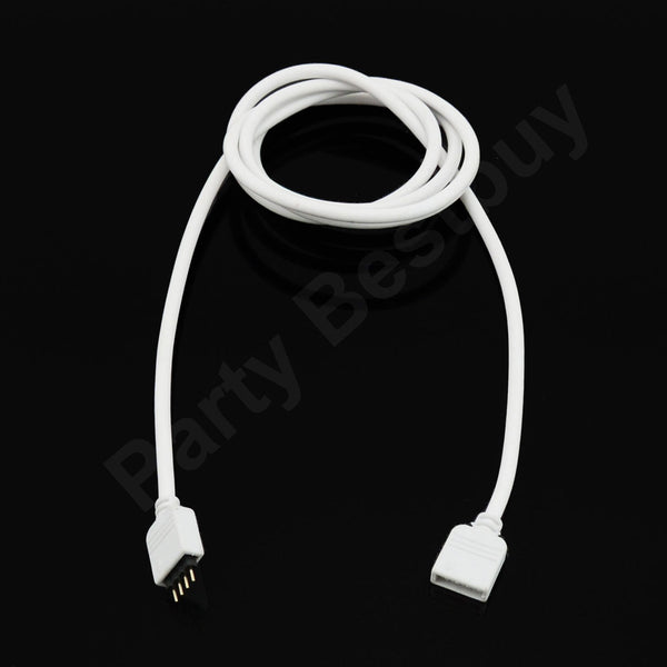 1M 4Pin Extension Wire Cable Cord Connector For RGB 5050 3528 LED Strip Lights