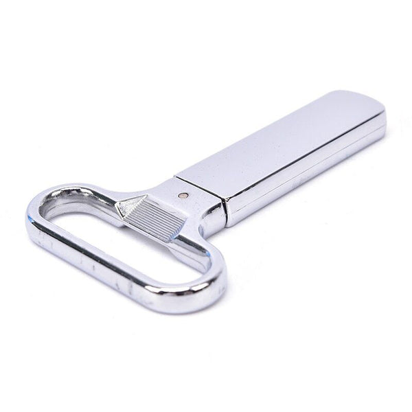 Wine Bottle Opener Cork Two-Prong Puller Damaged Cork Remover Chrome Sheath AU