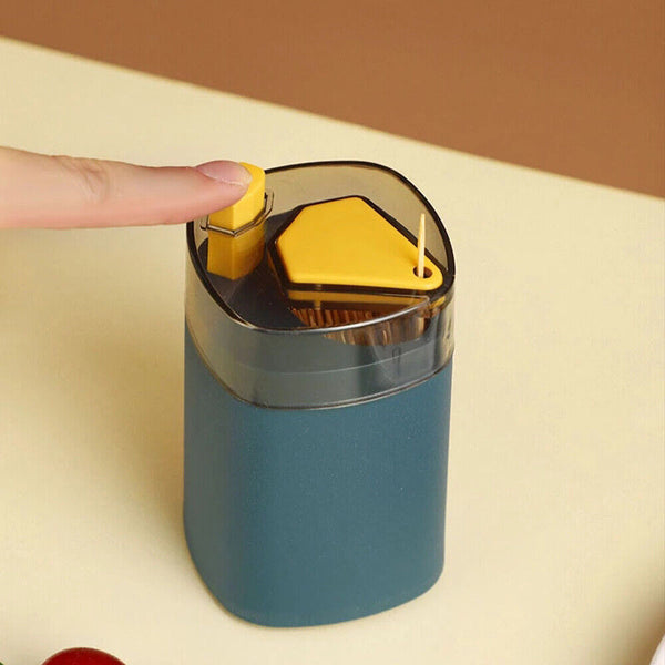 2x Automatic Pop-up Toothpick Box Holder Container Portable Toothpick Dispenser