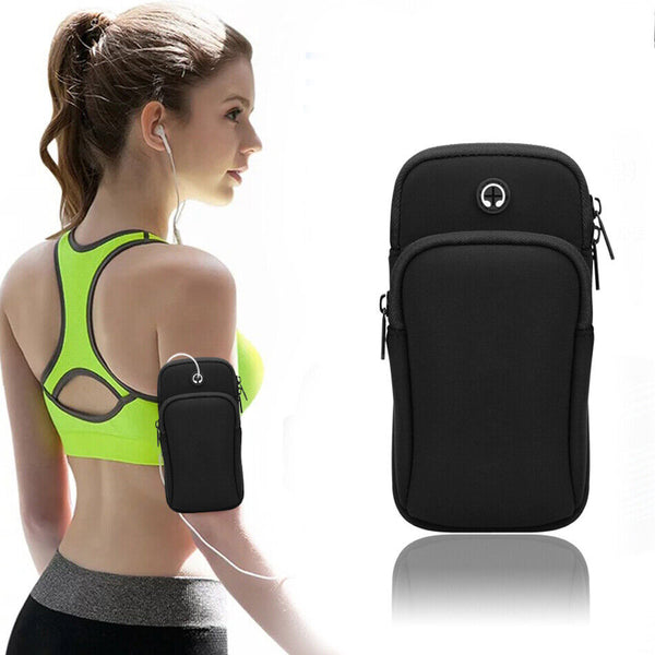 Mobile Phone Holder Bag Arm Band Sports Running Jogging Gym Exercise Pouch Case