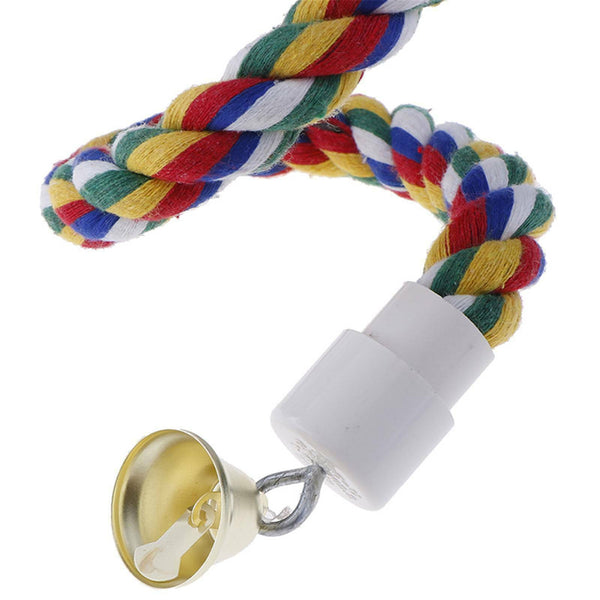 Pet Bird Rope Perches Parrot Colorful Cage Comfy Perch Bungees for Birds Toy AU