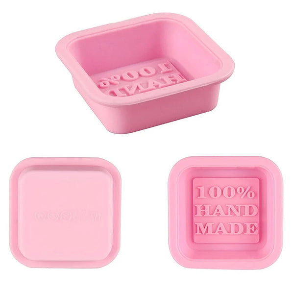 24pcs Silicone Soap Mould For DIY Handmade Soap Making Square Shape Molds AU