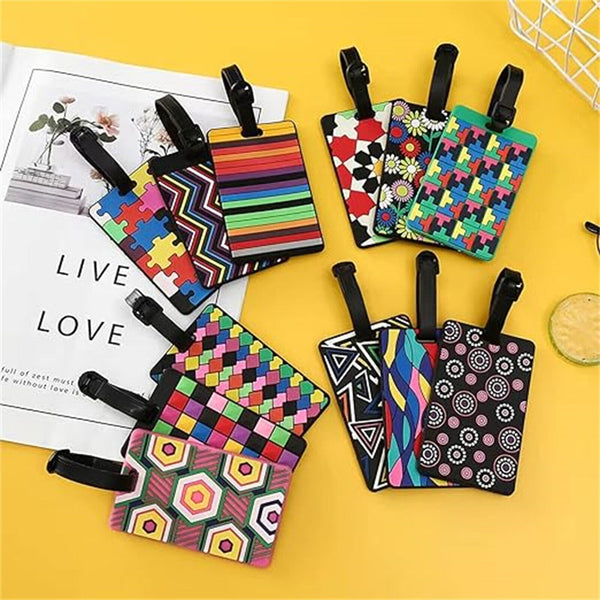 3PCS Luggage Tags Backpack Label ID Address Handbag School Plastic Travel Tag AU