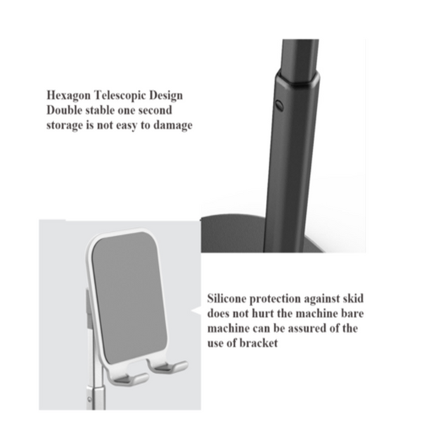 Phone Holder Height Adjustable Phone Stand Home Office Desktop Non - for slip AU