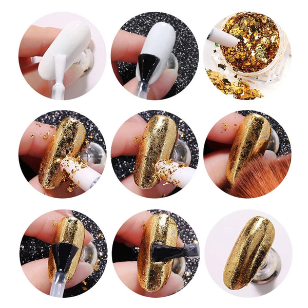 Nail Chrome Mirror Effect Powder HIGH Pigment Glitter Dust Manicure Nail Art AU - Lets Party