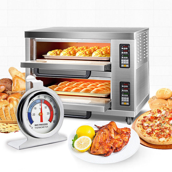 10pcs Refrigerator Thermometer Freezer Fridge Temperature Gauge Sensor Stainless