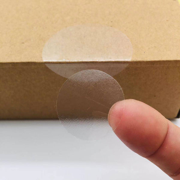 Clear Round Stickers Transparent Circle Adhesive Sticker Sticky Dot Seal Tape AU