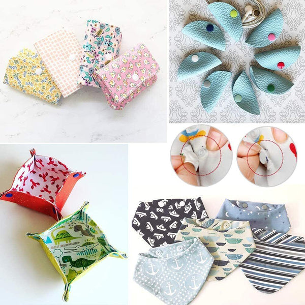 100 Set Size 20 T5 White Plastic Resin Press Studs Snap Fasteners Poppers New AU