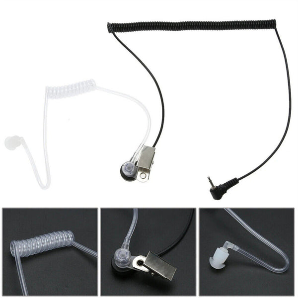 3.5mm Transparent Covert Acoustic Tube Earpiece For Motorola Radio Tool