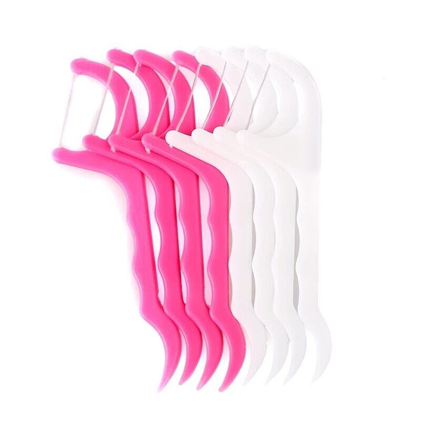60pcs Interdental Brush Floss Sticks Tooth Floss Head Toothpick Cleaning New AU