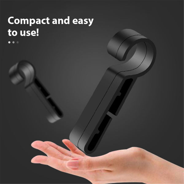 10PCS Helmet Clips Headlamp Hard Hat Safety Helmet Cap Head Lamp Buckle Hook Kit