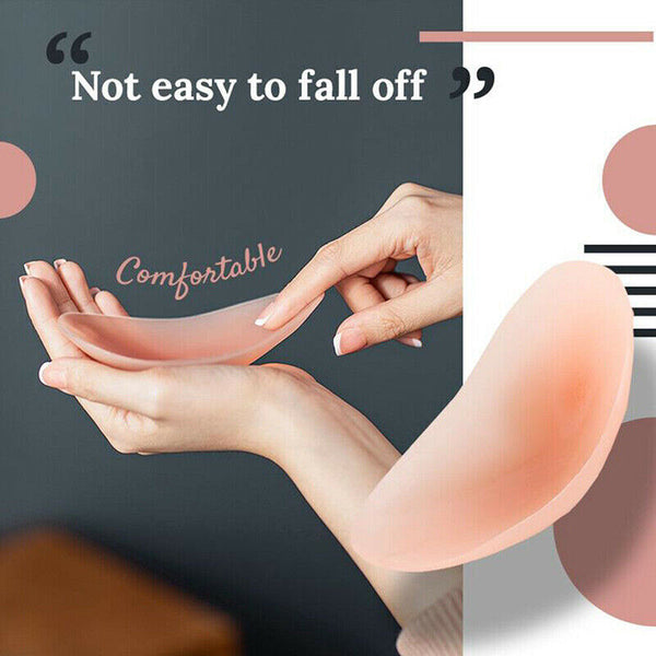 2Pcs Soft Anti-Slip Invisible Shoulder Pads Naturally Increased Silicone /Sponge