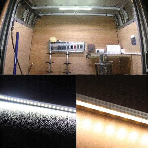4X 50CM 12V 8520 36 LED STRIP LIGHT BAR CARAVAN 4WD CAMPING BOAT TENT FISHING AU