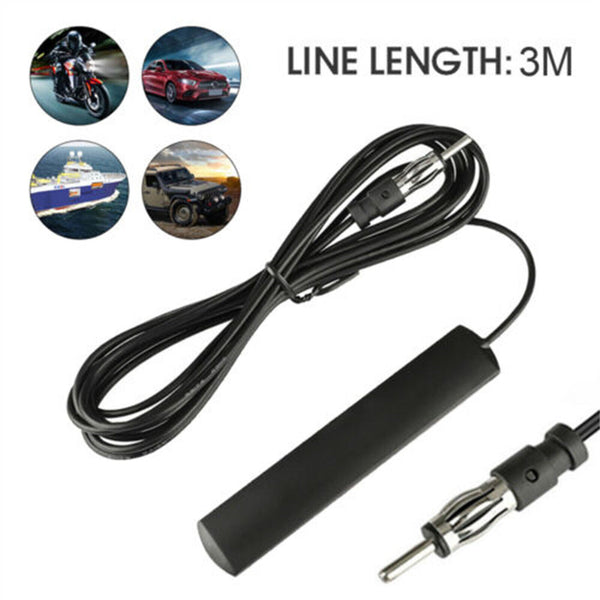 2PCS Hidden Antenna Radio Stereo AM FM Stealth for Vehicle Car Truck Black AU
