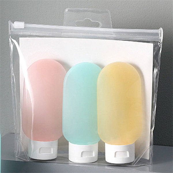 6PCS Travel Bottles Tube Squeeze Shampoo Shower Empty Lotion Sub-bottling AU