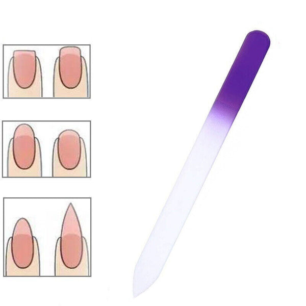 Durable Crystal Glass Nail File Buffer Art Files Manicure